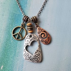 Lia Sophia Love & Peace Necklace